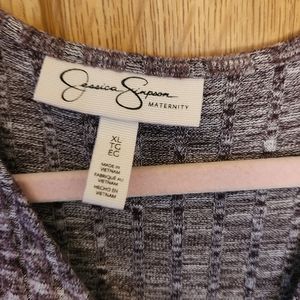 Jessica Simpson purple maternity dress